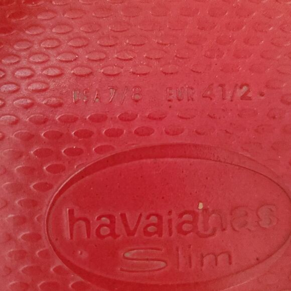 Havaianas Slim Crystal Flip Flops Sz 7/8 - Picture 11 of 12
